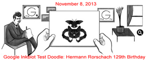 Hermann Rorschach Google Inkblot Test Doodle Honoring his 129th Birthday hermann-rorshach Hermann Rorschach Google Inkblot Test Doodle Honoring his 129th Birthday hermann-rorshach