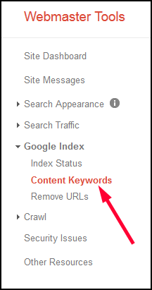 Keyword Rank Analysis and Improvement Methods 1144-webmaster-tools-content-keywords-14 Keyword Rank Analysis and Improvement Methods 1144-webmaster-tools-content-keywords-14