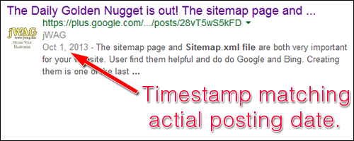 Blog Post Timestamps and How They Appear to Google 1187-jwag-serp-31