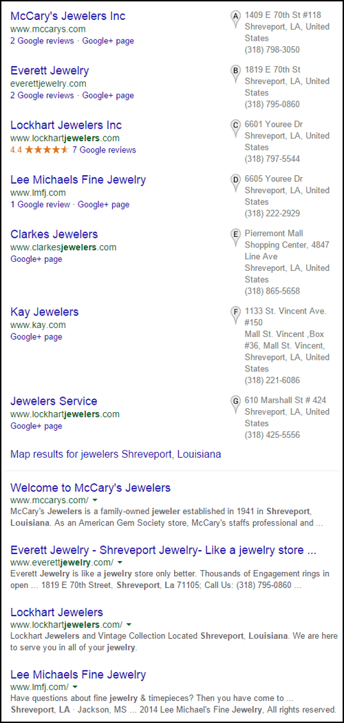 SEO Ranking Comparison Between Two Competing Jewelry Websites 1246-jewelers-shreveport-louisiana-serp-25 SEO Ranking Comparison Between Two Competing Jewelry Websites 1246-jewelers-shreveport-louisiana-serp-25