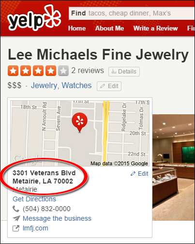 SEO Ranking Comparison Between Two Competing Jewelry Websites 1246-lee-michaels-yelp-70 SEO Ranking Comparison Between Two Competing Jewelry Websites 1246-lee-michaels-yelp-70