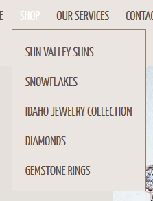 Barry Peterson Jewelers Website Review 1285-drop-down-menu-81