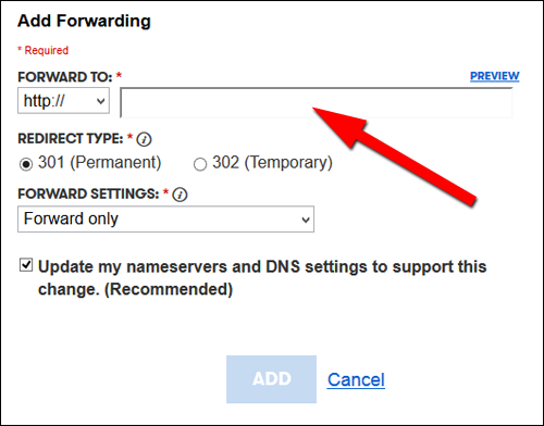 Using Alternative Domain Names: Practical SEO Guide 1302-forwarding-form-14