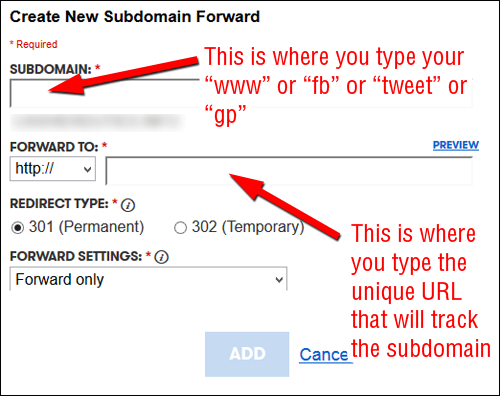 Using Alternative Domain Names: Practical SEO Guide 1302-subdomain-form-43