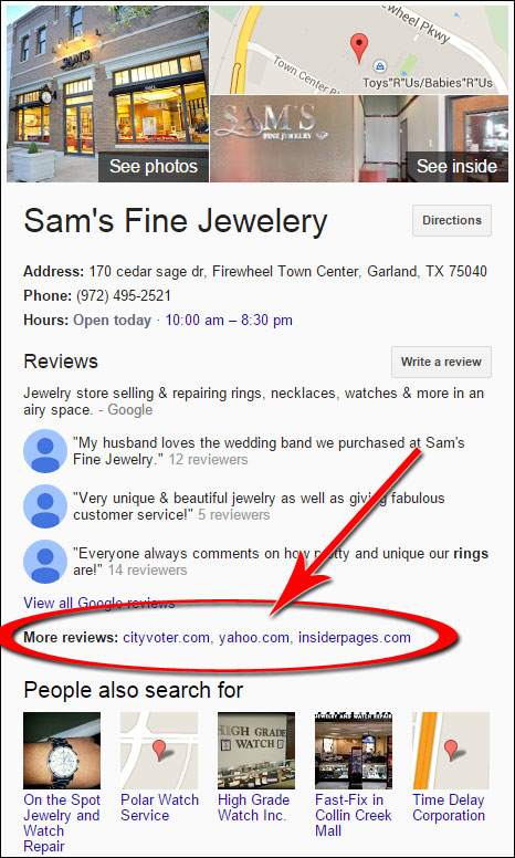 Your Reviews From Other Sites Are Hidden - TBT 1319-old-sams-local-listing-94 Your Reviews From Other Sites Are Hidden - TBT 1319-old-sams-local-listing-94