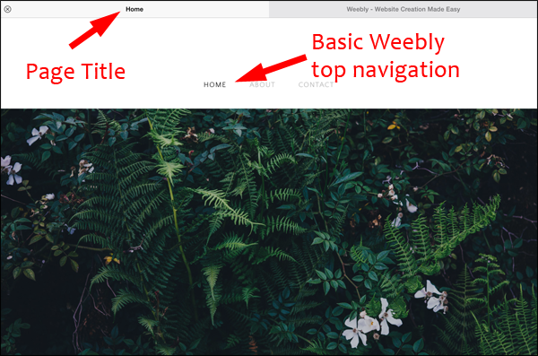 How to Edit Page Titles and Meta Descriptions in Weebly 1337-default-page-title-90