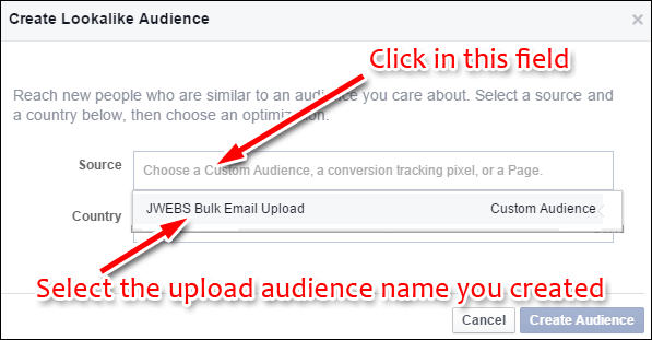 Uploading Your Customer List to Facebook Custom Audience: Holiday 2015 Run-up 1352-create-lookalike-23