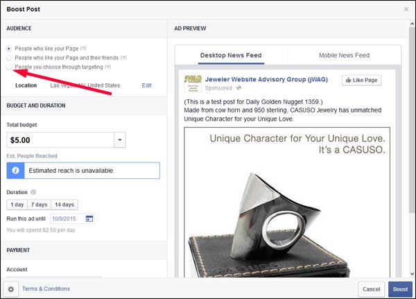 How-to Boost a Facebook Post TBT: : Holiday 2015 Run-up 1359-boost-change-audience-24 How-to Boost a Facebook Post TBT: : Holiday 2015 Run-up 1359-boost-change-audience-24