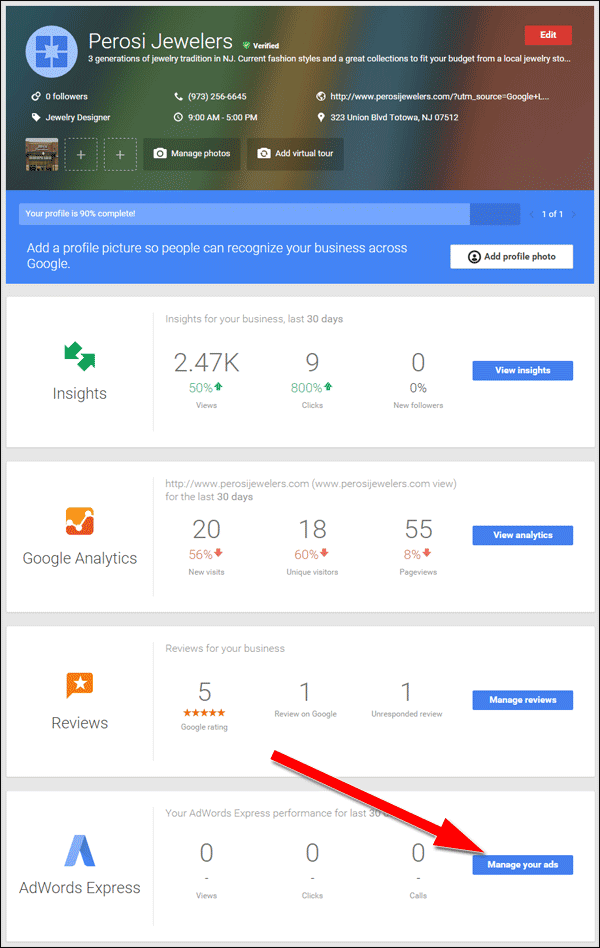 Setting Up Google AdWords Express TBT: 2015 Holiday Run-Up 1369-manage-your-ads-3