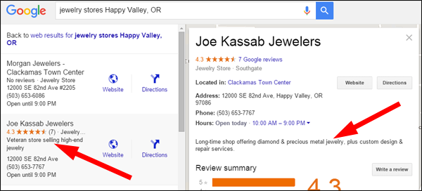 Changes to Google Maps Results and Google+ Business Listings 1400-google-employee-description-0