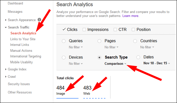 Using Google Image Search and Shared Images to Increase Web Traffic 1411-search-type-94