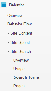 More Keyword Research On Your Own Website 149-881-behavior-menu