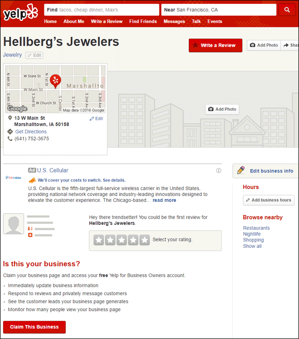 Hellbergs Jewelers Website Review 1498-unclaimed-yelp-account-77