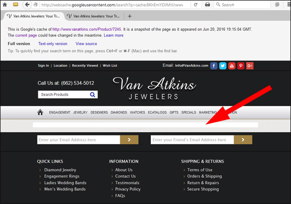 Van Atkins Jewelers FridayFlopFix Website Review 1520-google-cache-21
