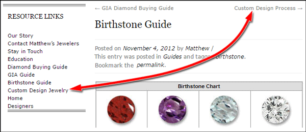 Matthews Jewelers FridayFlopFix Website Review 1527-birthstone-page-34