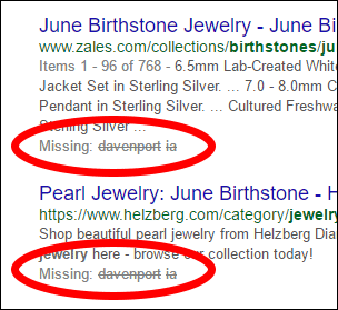 June Birthstone Jewelry Gift SERP and Website Review 1535-missing-davenport-ia-3 June Birthstone Jewelry Gift SERP and Website Review 1535-missing-davenport-ia-3