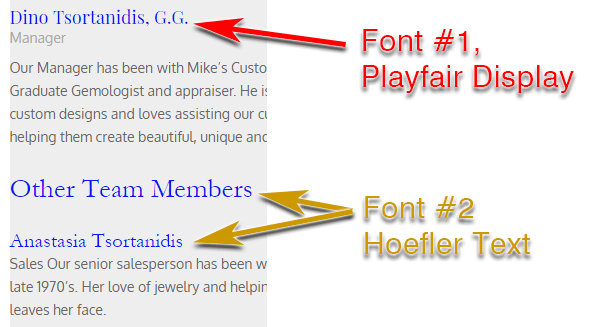 Mikes Custom Jewelry FridayFlopFix Website Review 1541-subheading-fonts-97