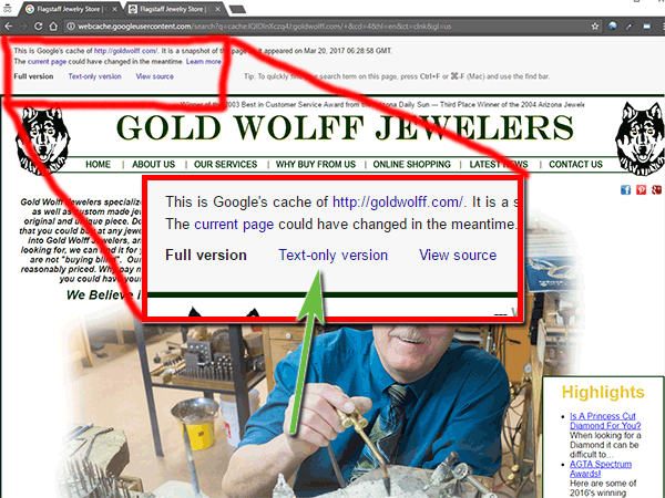 Gold Wolff Jewelers Website Review 1549-cached-view-89