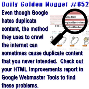 Protecting Yourself from Googlebot Created Duplicate Content 3387-daily-golden-nugget-652