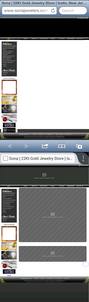 Sona Jewelers website as seen on smartphones Sona Jewelers website as seen on smartphones