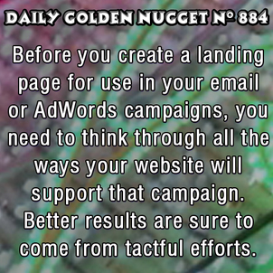 How to Create a Landing Page to Support a Marketing Campaign 4516-daily-golden-nugget-884