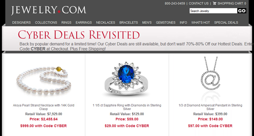 Email Analysis of a Large e-Tail Jeweler 5445-883-webpage-cyber-deals Email Analysis of a Large e-Tail Jeweler 5445-883-webpage-cyber-deals
