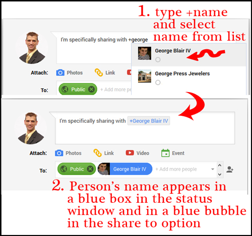 Sharing to Specific People on Google Plus 6797-926-googleplus-mention