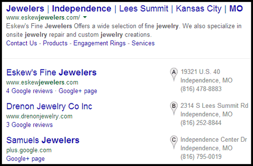 Eskews Fine Jewelers Website Review 6946-1030-serp