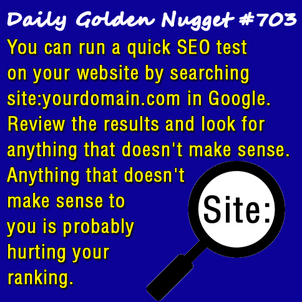 6 Quick SEO Problems You Can Discover On Your Own 8199-daily-golden-nugget-703 6 Quick SEO Problems You Can Discover On Your Own 8199-daily-golden-nugget-703