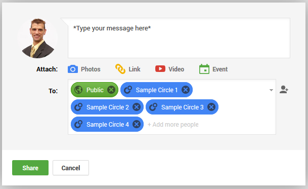 Using Google Plus Circles for Flexible Sharing 8515-921-selected-circles Using Google Plus Circles for Flexible Sharing 8515-921-selected-circles