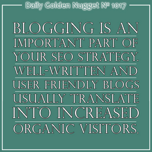 15 SEO and SEM Related Tidbits You Should Know About Blogging 8726-daily-golden-nugget-1017