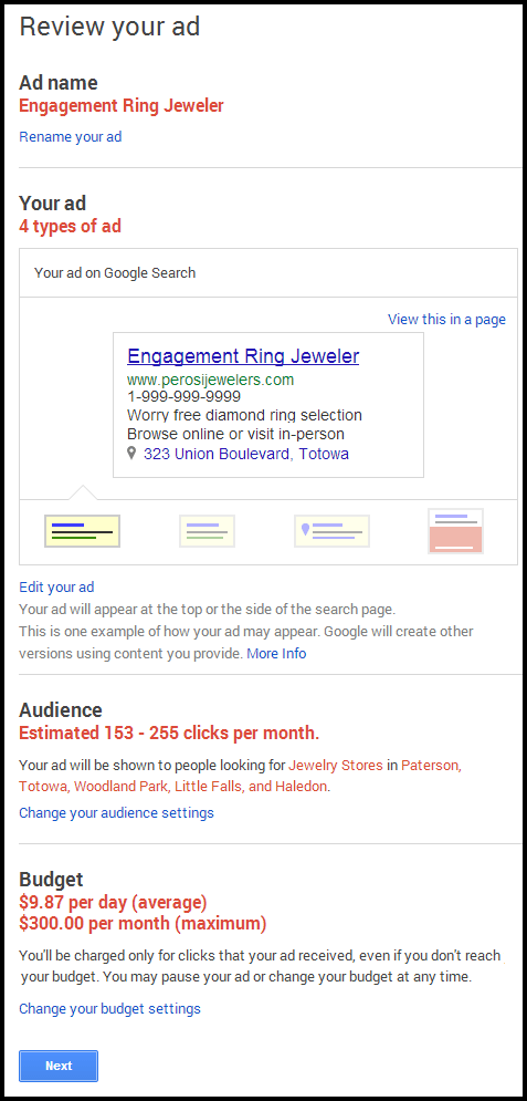 Setting up Google AdWords Express 91-1002-adwords-express-step4 Setting up Google AdWords Express 91-1002-adwords-express-step4