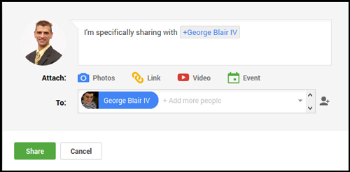 Sharing to Specific People on Google Plus 9370-926-googleplus-private-message Sharing to Specific People on Google Plus 9370-926-googleplus-private-message