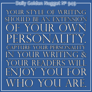 Be True To Your Own Identity in Your Writing 9433-daily-golden-nugget-949