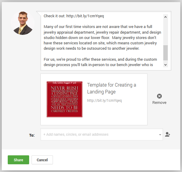 Google Plus Post Sharing Procedure 948-911-google-plus-share-box-commentary Google Plus Post Sharing Procedure 948-911-google-plus-share-box-commentary
