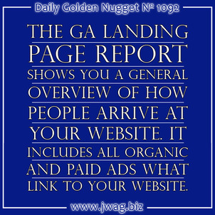 Google Analytics: Landing Page Report daily-golden-nugget-1092-89