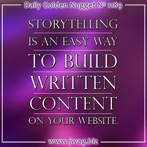 Use Storytelling to Build Valuable Website Content daily-golden-nugget-1189-36 Use Storytelling to Build Valuable Website Content daily-golden-nugget-1189-36