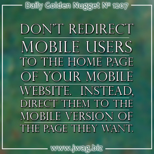Avoid the Faulty Mobile Redirect daily-golden-nugget-1207-5 Avoid the Faulty Mobile Redirect daily-golden-nugget-1207-5