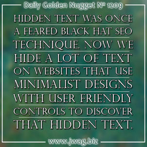 Hidden Text On Your Website Can Sometimes Be Used For Good daily-golden-nugget-1209-99 Hidden Text On Your Website Can Sometimes Be Used For Good daily-golden-nugget-1209-99