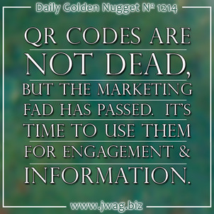Good and Bad Implementations of QR Codes daily-golden-nugget-1214-92 Good and Bad Implementations of QR Codes daily-golden-nugget-1214-92