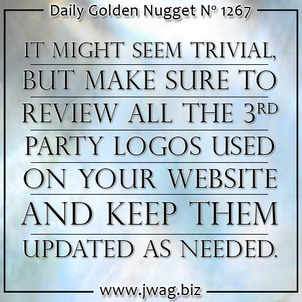 Keep The Logos On Your Website Up To Date daily-golden-nugget-1267-22 Keep The Logos On Your Website Up To Date daily-golden-nugget-1267-22